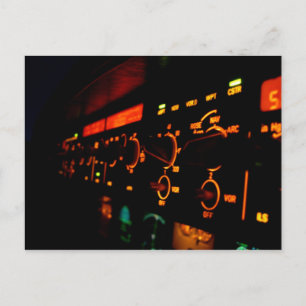 Carte Postale Détail du cockpit Airbus 4