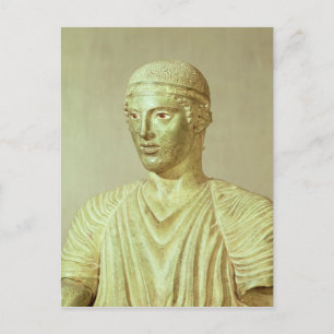 Carte Postale Détail du Delphi Charioteer, c.470 BC