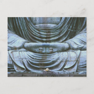 Carte Postale Détail du grand bouddha, temple Kotokuji, Kamakura