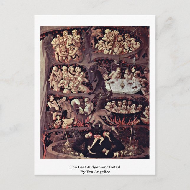 Carte Postale Détail Du Jugement Dernier Par Fra Angelico (Devant)
