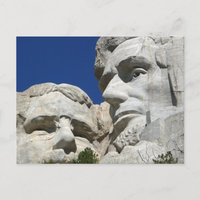 Carte Postale Détail du mont Rushmore (Devant)