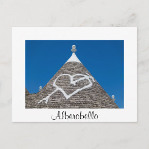 Carte Postale Détail du toit Trulli en Alberobello