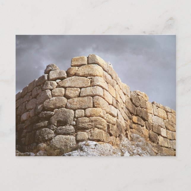 Carte Postale Détail d'un mur en pierre (Devant)