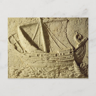 Carte Postale Détail d'un soulagement d'un bateau, d'un sarcopha