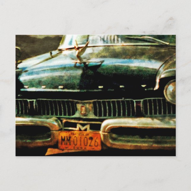 Carte Postale Détail  Voitures anciennes à Cuba (Devant)