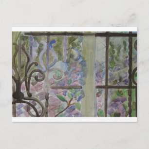 Carte Postale Détails de la fenêtre Queens