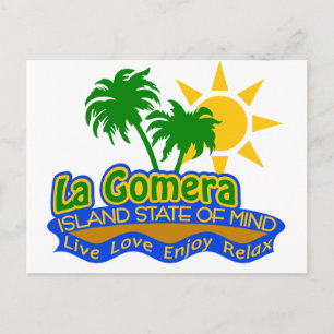 Carte postale d'état d'esprit de Gomera de La