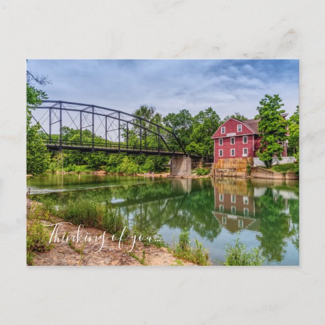 Carte postale d'été à War Eagle Mill Pensant à vou (Devant)
