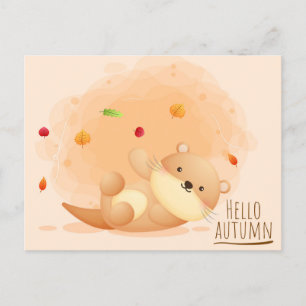 Carte postale d'été Otter