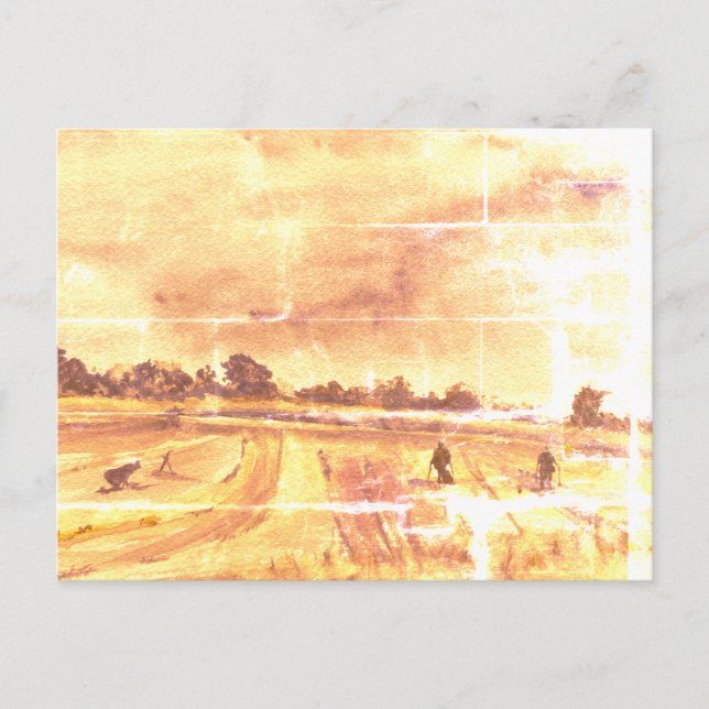 Carte Postale Détection Métal Dans Les Champs 2 (Devant)