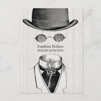 Carte Postale Détective Privée Homme Invisible
