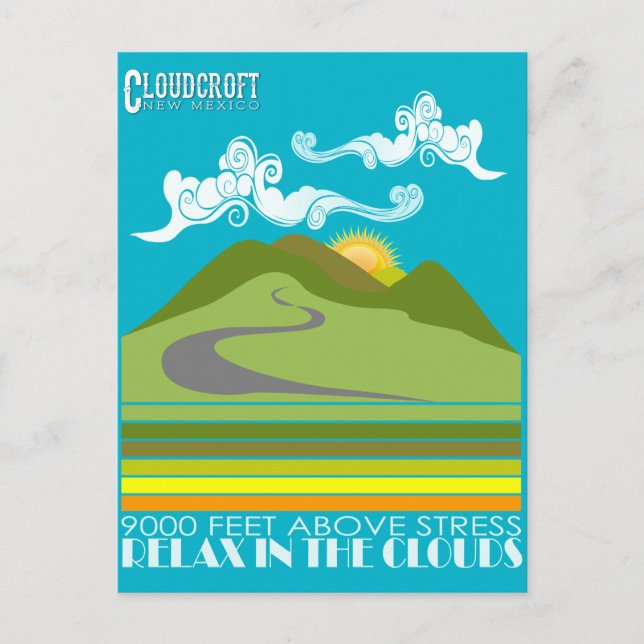 Carte Postale Détendez-Vous Dans Les Nuages (Devant)