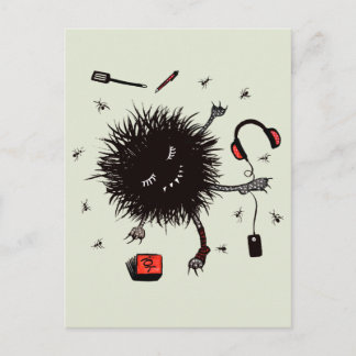 Carte Postale Détendez-vous Lazy Monster Cute Funny