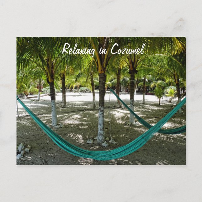 Carte Postale Détente à Cozumel (Devant)