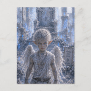 Carte Postale Détermination / Ange / Trône Brisé