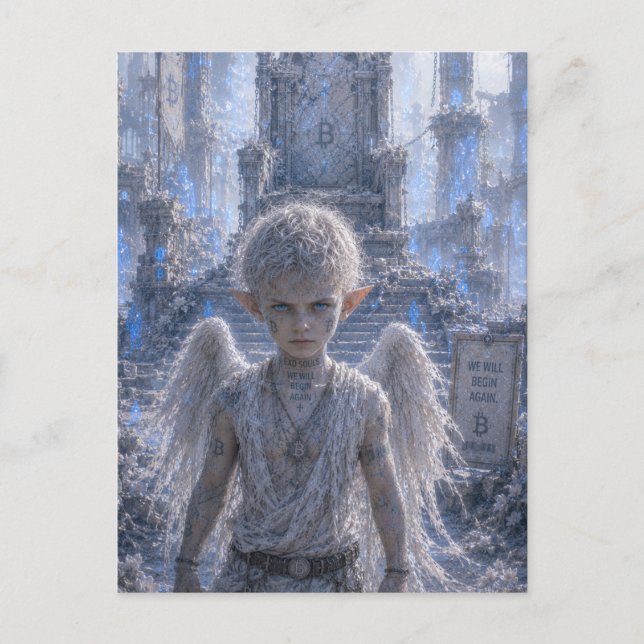 Carte Postale Détermination / Ange / Trône Brisé (Devant)
