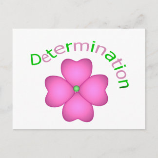 Carte Postale Détermination inspirée des fleurs