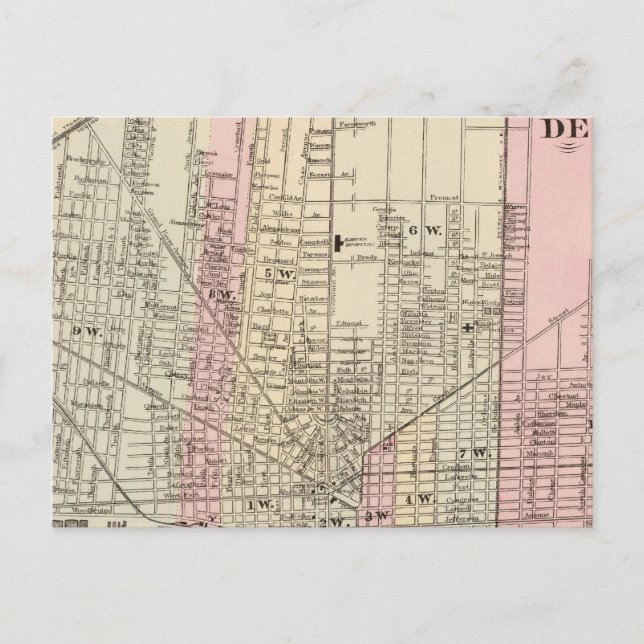 Carte Postale Détroit (Devant)