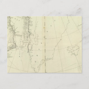 Carte Postale Détroit de Daivs et baie des îles Baffin
