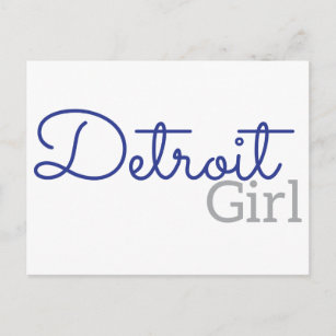 Carte Postale Detroit Girl