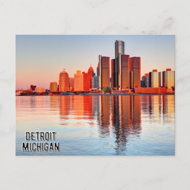 Carte postale Detroit Michigan (Devant)