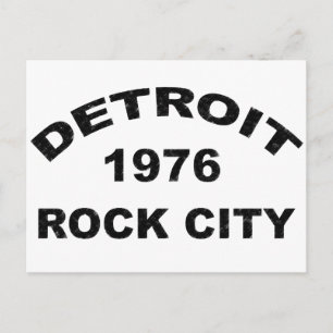 CARTE POSTALE DETROIT ROCK CITY 1976