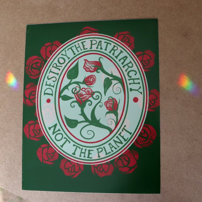 Carte Postale Détruisez le patriarcat et non la planète féminist (Créateur téléchargé)