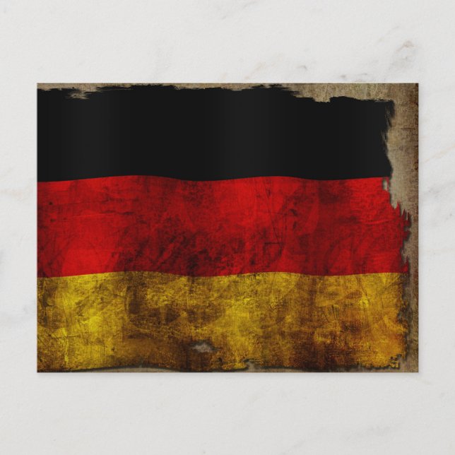 Carte Postale Deutsch Flagge - Vintage... (Devant)