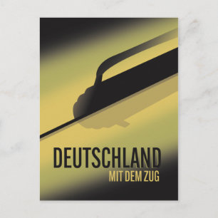 Carte Postale Deutschland mit dem zug