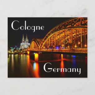 Carte Postale Deutzer Bridge Cologne Allemagne