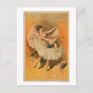 Carte Postale Deux affiches théâtrales de Ballerinas