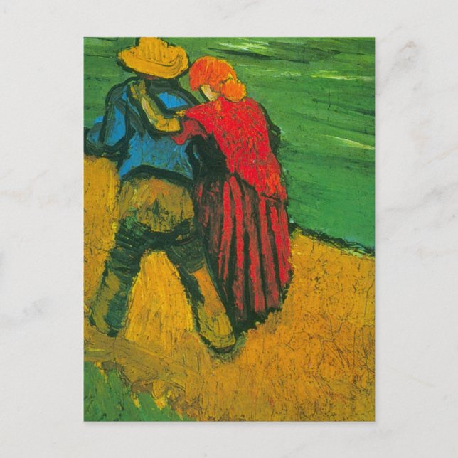 Carte Postale Deux amoureux par Vincent van Gogh (Devant)