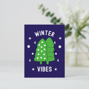 Carte Postale Deux arbres Vibes hivernales