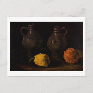 Carte Postale Deux bocaux et deux Citrouilles Van Gogh Art