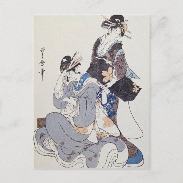 Carte Postale Deux chiffres féminins (Devant)