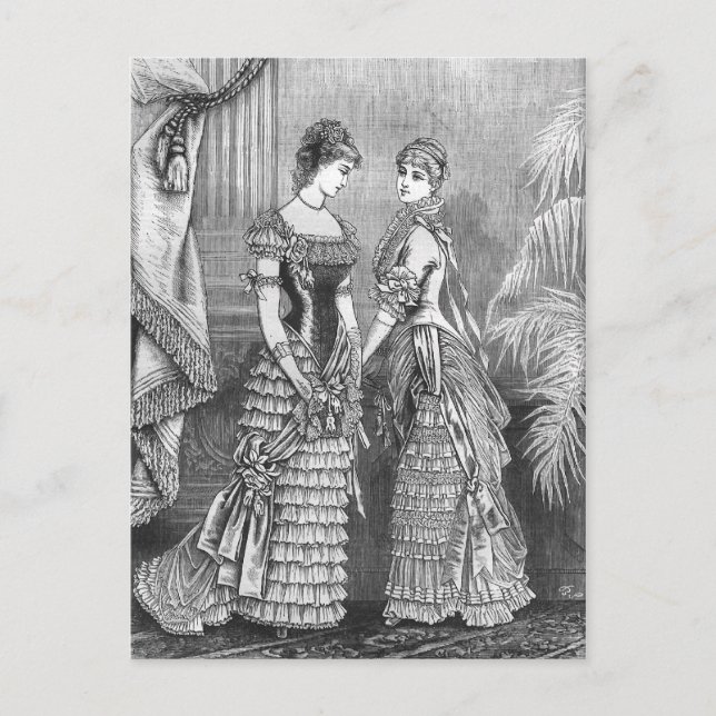 Carte Postale "Deux dames en robe du soir" (Devant)