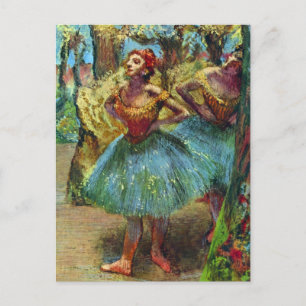 Carte Postale Deux danseurs d'Edgar Degas, Ballet Art Vintage