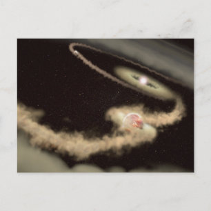 Carte Postale Deux Exoplanètes Géantes De Gaz Orbitant Une Jeune