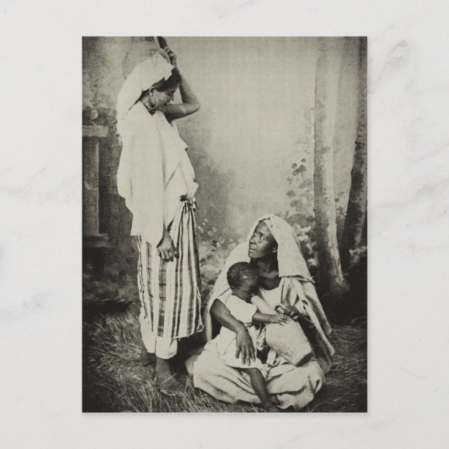 Carte Postale Deux femmes à Tanger, Maroc, 1898 (Devant)