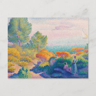 Carte Postale Deux Femmes au bord du rivage, célèbre peinture,