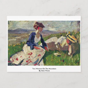 Carte Postale Deux Femmes Sur La Montagne Par Marc Franz