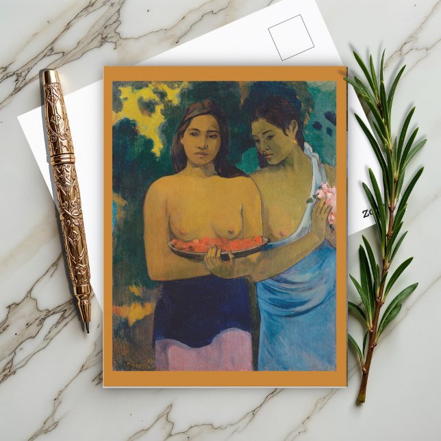 Carte Postale Deux femmes tahitiennes (1899) par Paul Gauguin (Créateur téléchargé)