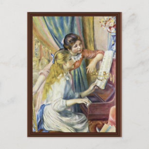 Carte Postale Deux Filles Au Piano, De Pierre-Auguste Renoir