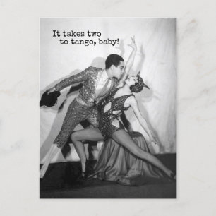Carte Postale Deux fois Tango Dancer Vintage