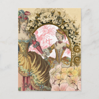 Carte Postale Deux Françaises et un cadre