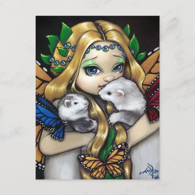 Carte postale "Deux furets" (Devant)