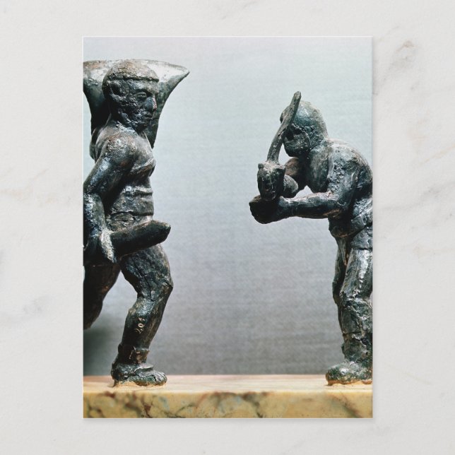 Carte Postale Deux gladiateurs au combat (Devant)