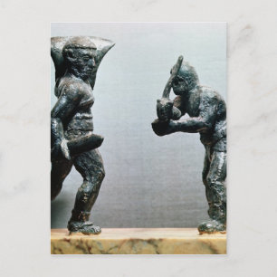 Carte Postale Deux gladiateurs au combat