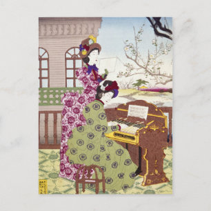 Carte Postale Deux Japonaises, C1890