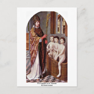 Carte Postale Deux Légendes De Saint-Nicolas Par David Gerard
